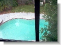 Pool from master bedroom window